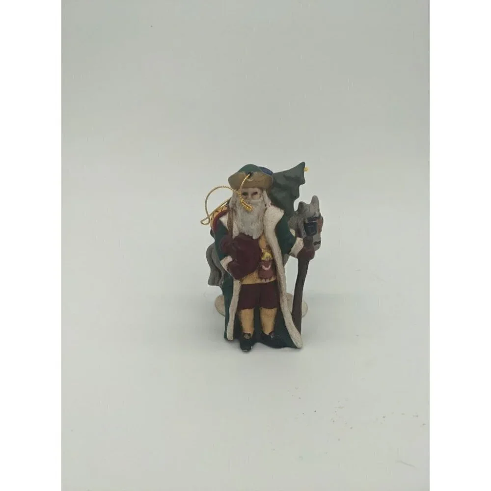13 PC Lot Of Hand Painted Porcelain Christmas Ornaments.